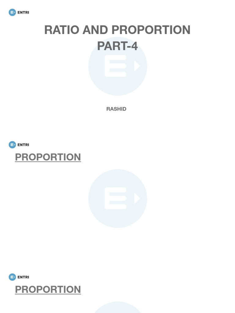 Wh Rrb Je Ratio and Proportion Part 4 Rashid - Rashid | PDF