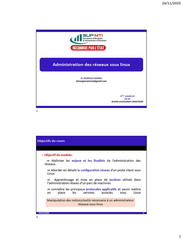 Administration des réseaux sous Linux | PDF | Distribution Linux | Linux