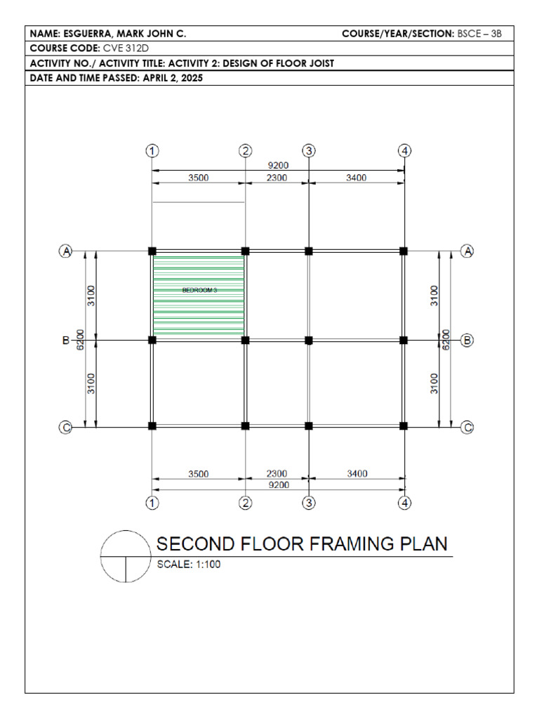 Floor Joist Design Activity Report | PDF