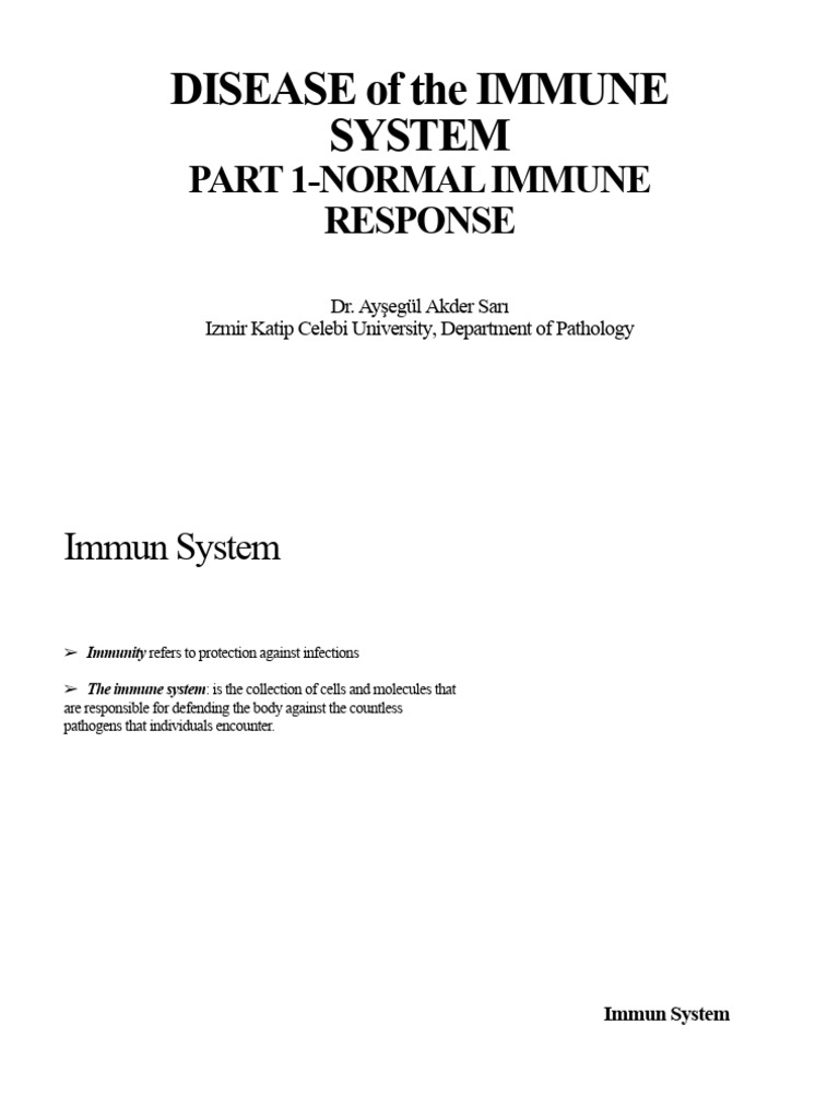 Understanding Normal Immune Response | PDF | T Cell | Immune System