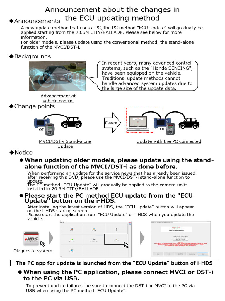 New ECU Update Method for 20.5M Models | PDF | Personal Computers ...