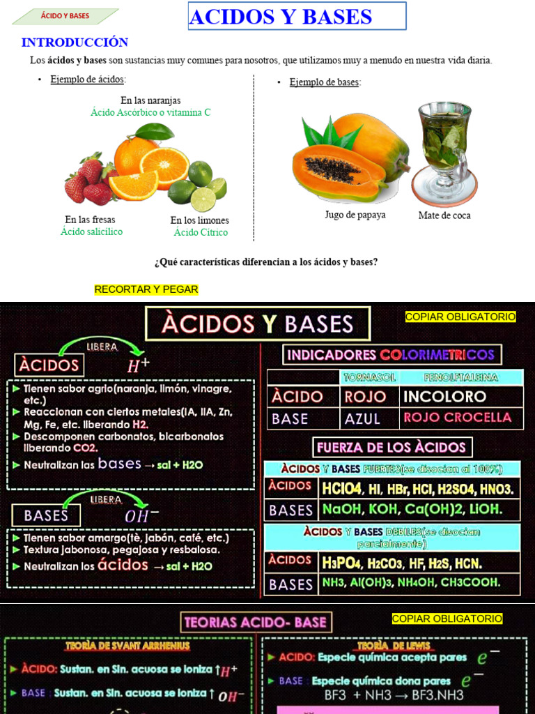 Acidos Bases 4to 25 | PDF | Ácido | Sustancias químicas