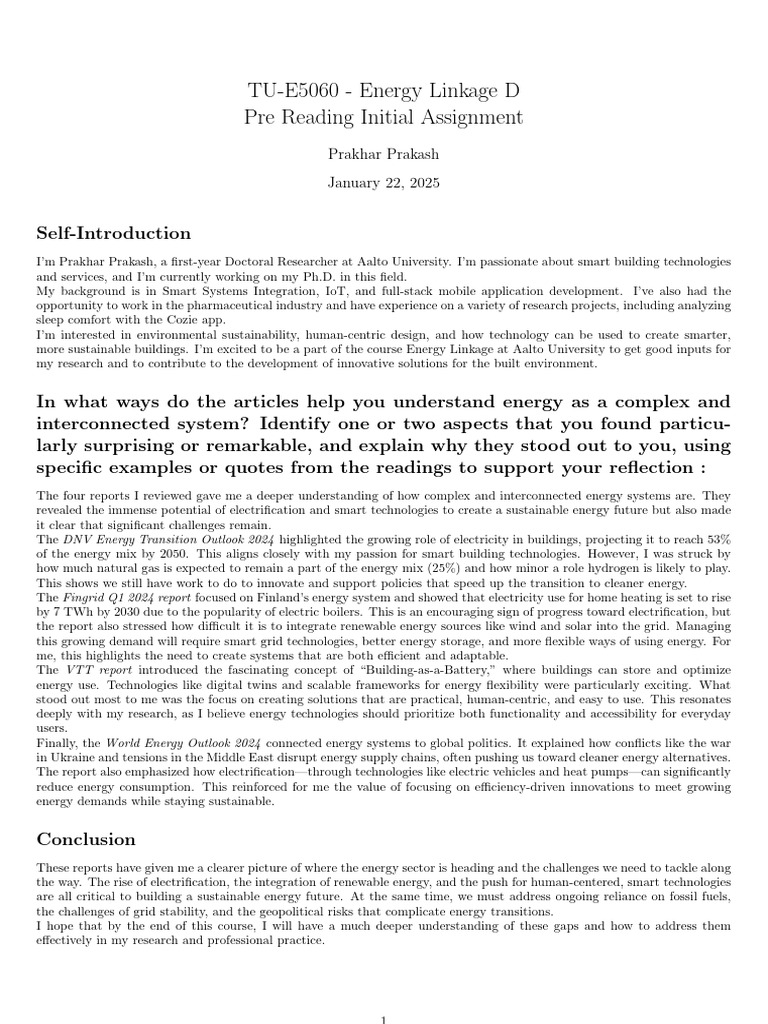 Energy Systems Insights for Sustainability | PDF | Renewable Energy ...