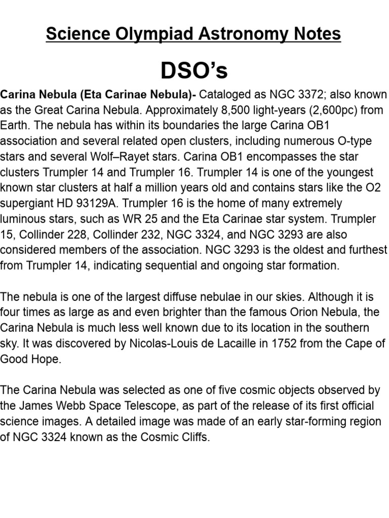 2024 Ryan's Astronomy Notes | PDF | Stars | Exoplanet