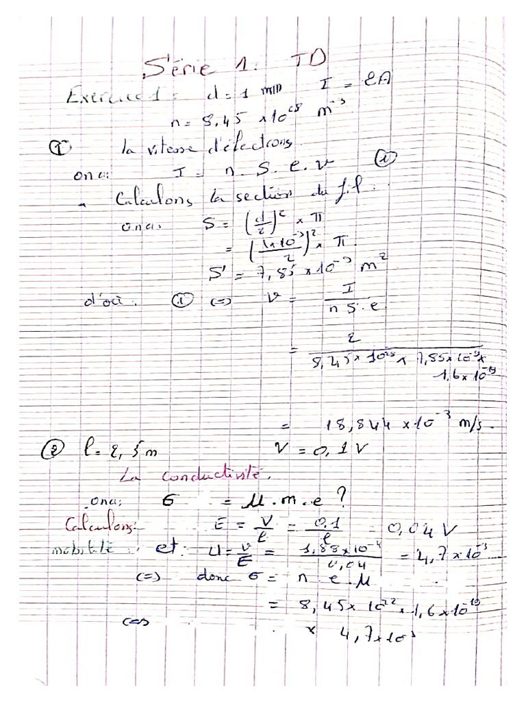 Correction TD 1 Analogique | PDF