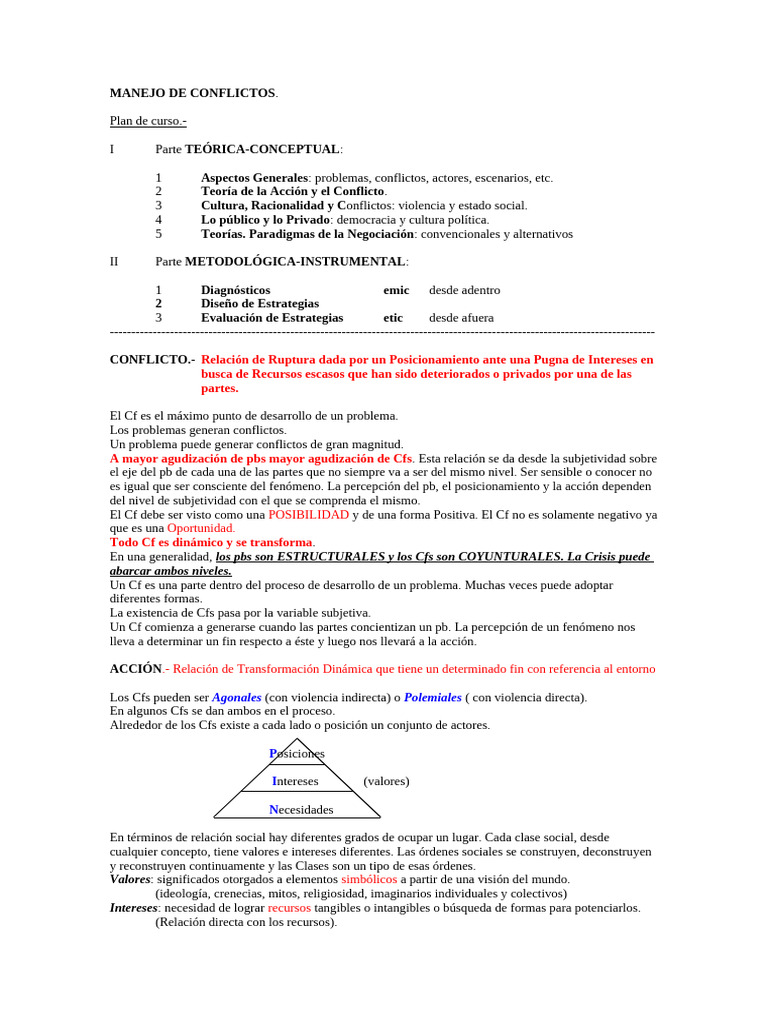 Estrategias para el Manejo de Conflictos | PDF | Violencia | Conflicto ...