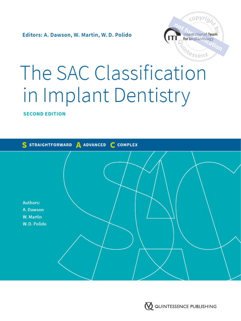SAC Classification in Implant Dentistry | PDF | Dental Degree | Dental ...
