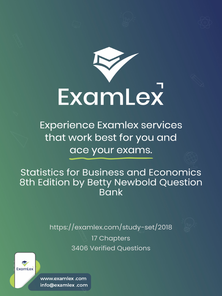 Statistics for Business and Economics 8th Edition by Betty Newbold ...