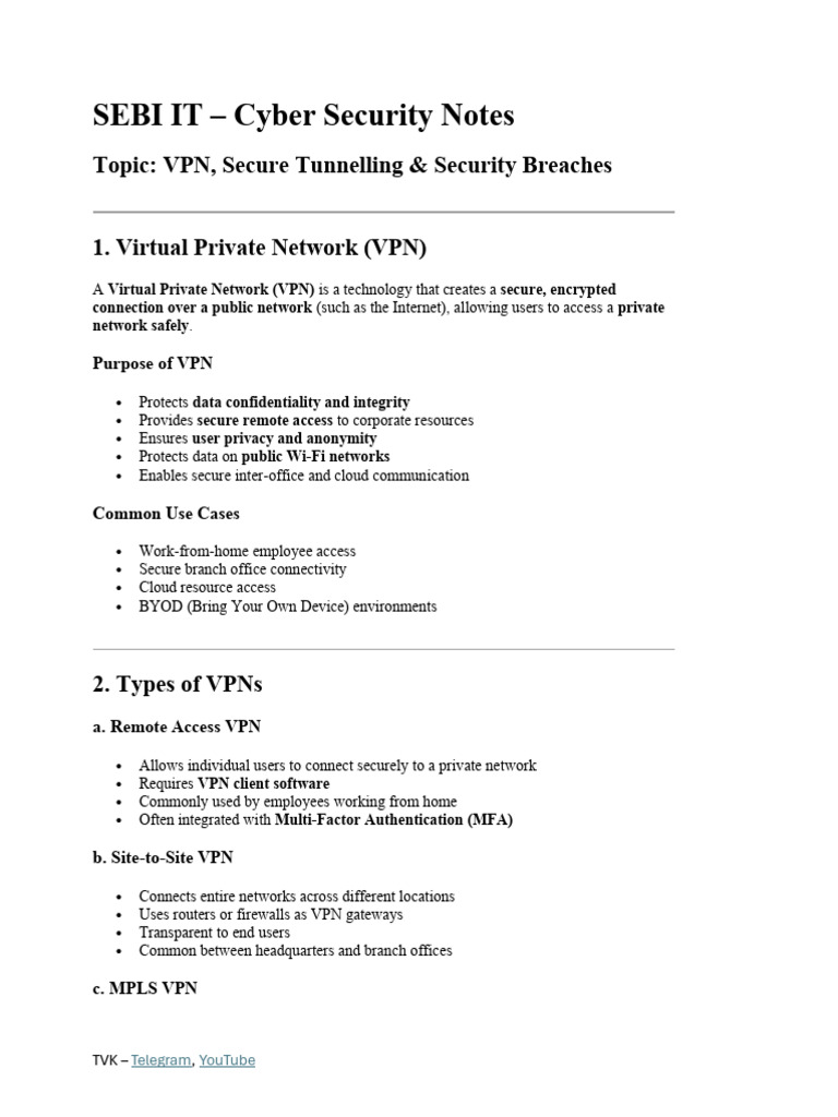 Cyber Security 102 | PDF | Virtual Private Network | Computer Network