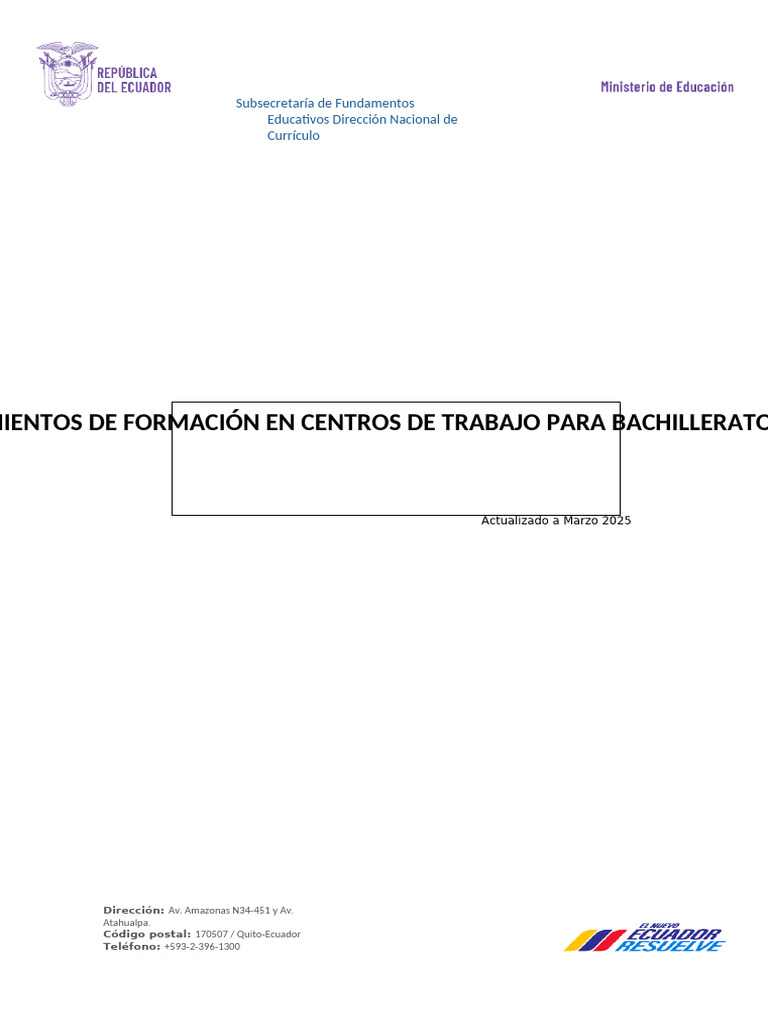 Guía de Formación en Centros de Trabajo | PDF