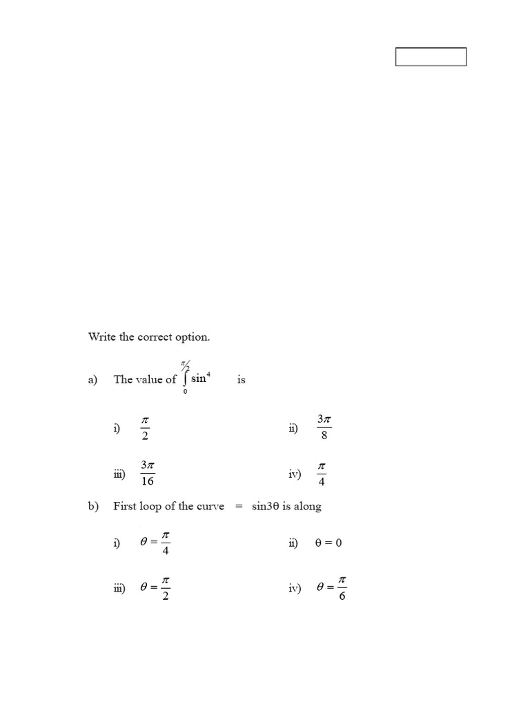 Engineering Mathematics II Exam Questions | PDF | Series And Parallel ...