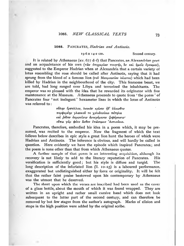 P.Oxy. 8 1085 | PDF