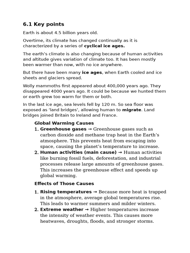 Earth's Climate History and Change | PDF | Ice Age | Climate Change