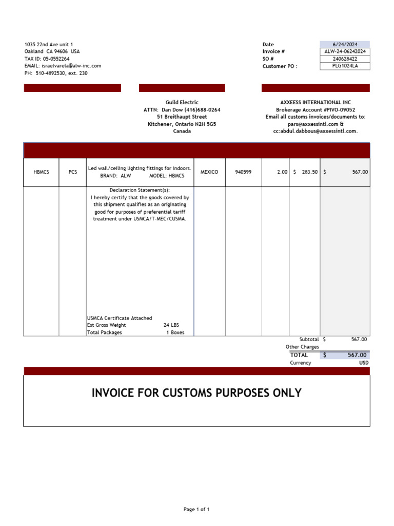 SO 240628522 Packing Slip 062425 | PDF | Business | Business Documents