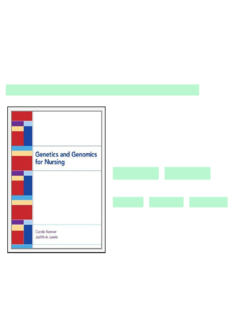 (Test Bank) Genetics and Genomics for Nursing 1st Edition by Kenner ...