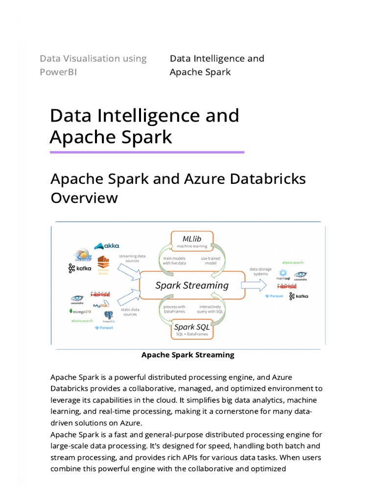 Apache Spark & Azure Databricks Guide | PDF | Apache Spark | Computing