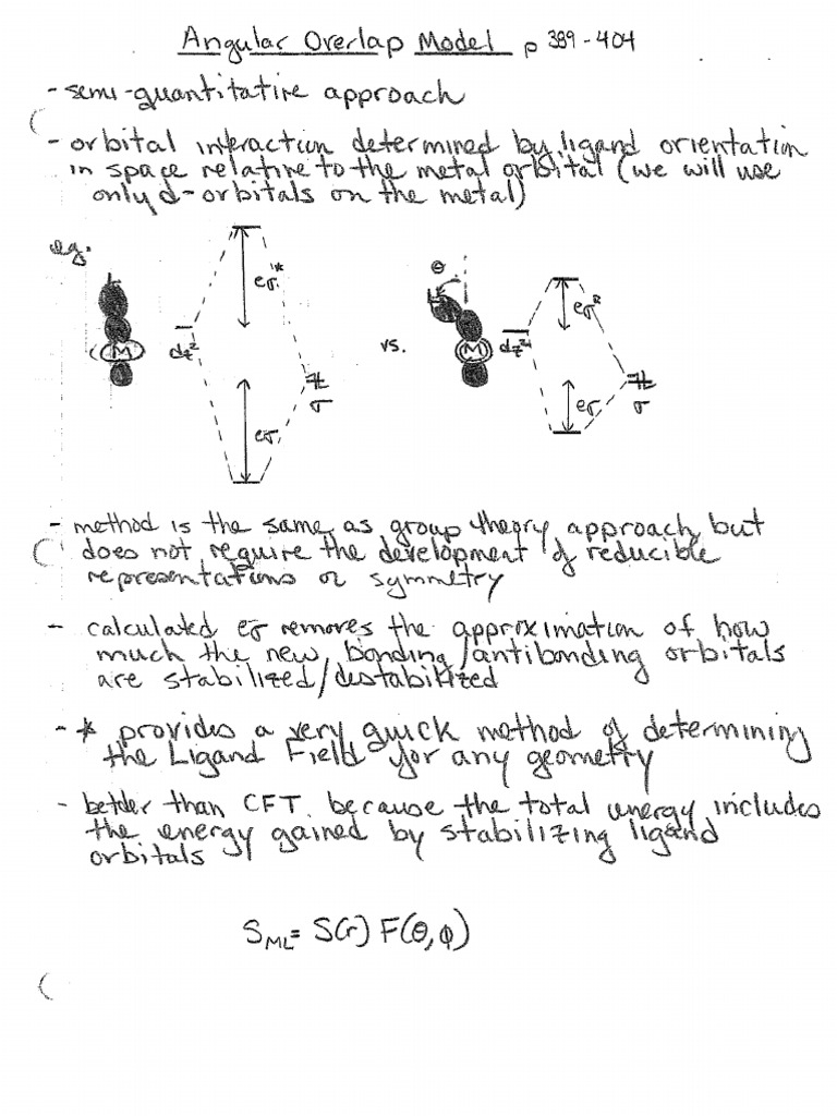 Chapter 9 Notes and Angular Overlap - Revised | PDF