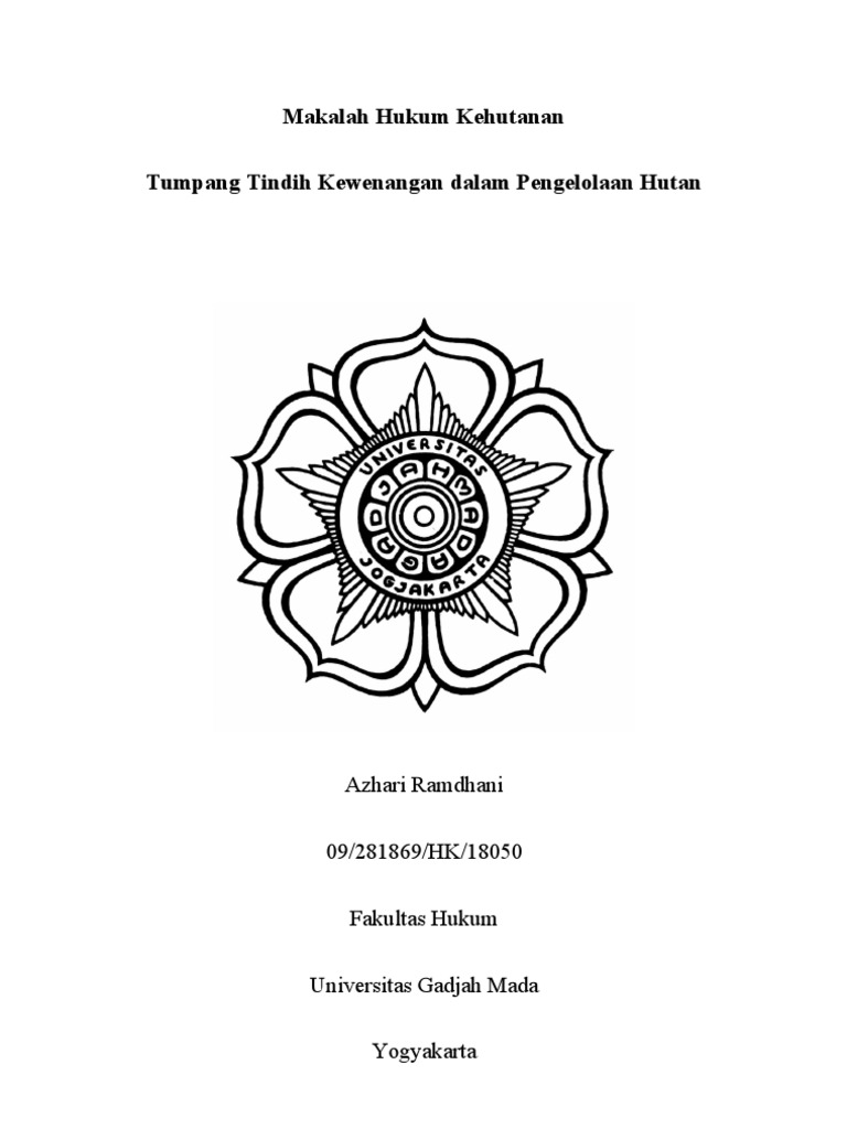 Contoh Makalah Hukum Kehutanan Dikdasmen