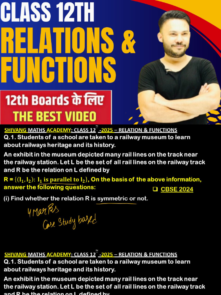 Relation and Functions Lec 2xx | PDF