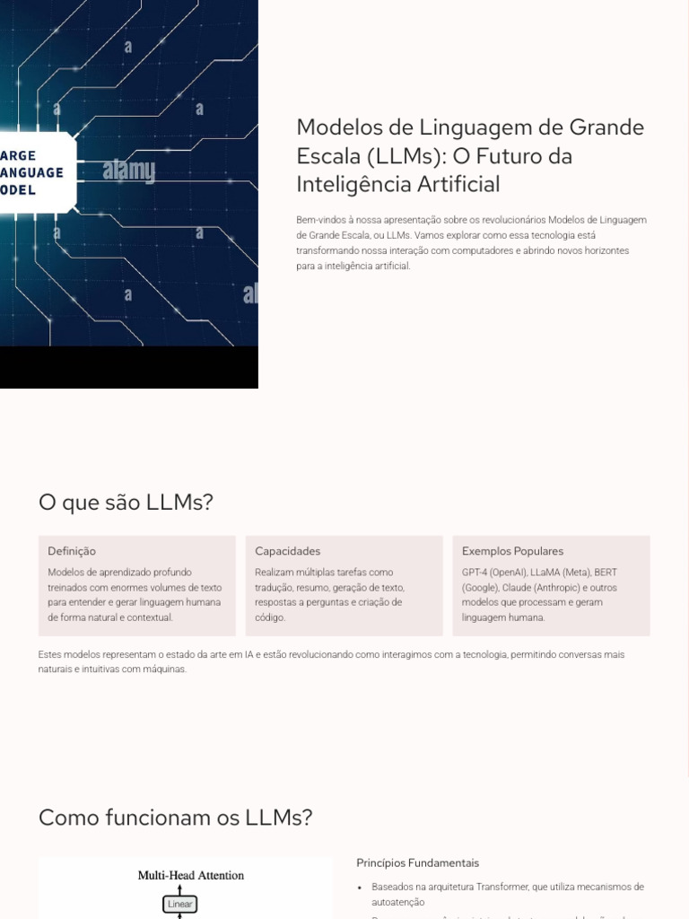 LLMs: O Futuro da IA e Interação Humano-Máquina | PDF | Inteligência ...