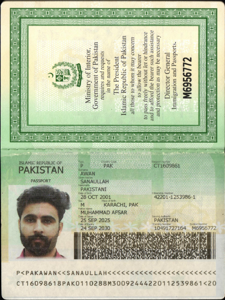 Pakistan Passport and ID Details | PDF