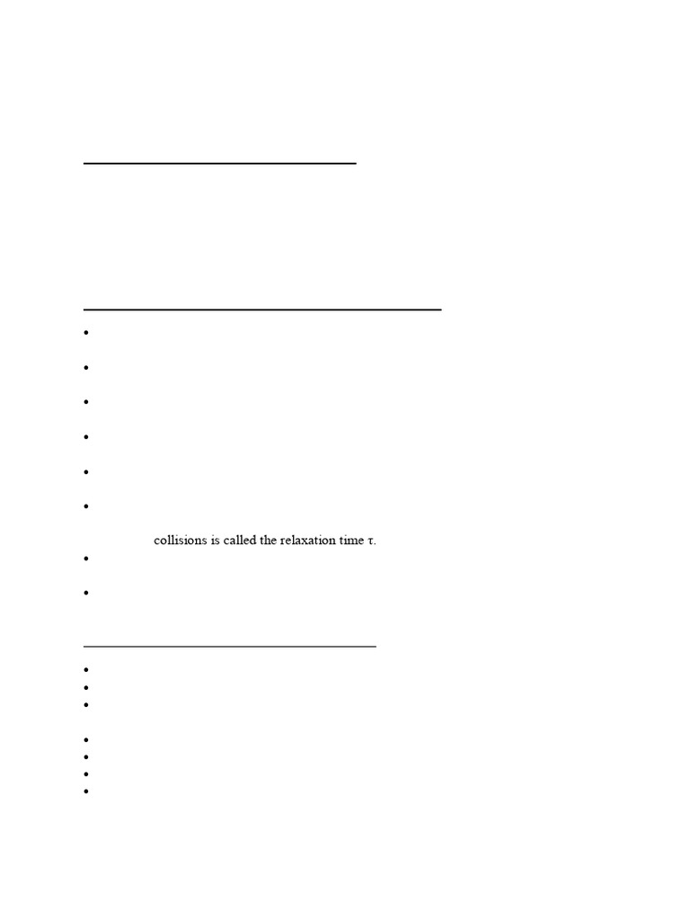Classical Free Electron Theory Explained | PDF | Electrical Resistivity ...
