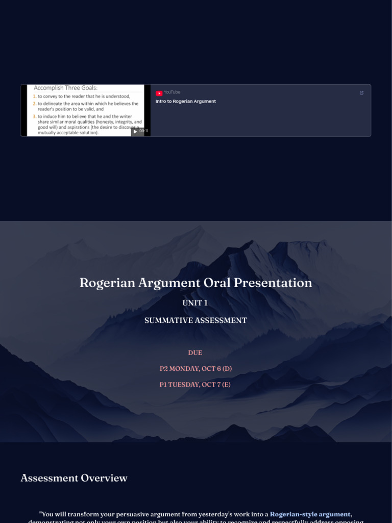Rogerian Argument Presentation Guide | PDF | Argument