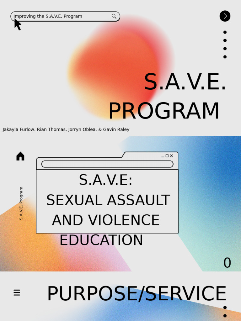 Enhancing the S.A.V.E. Program for Students | PDF | Violence | Gender ...