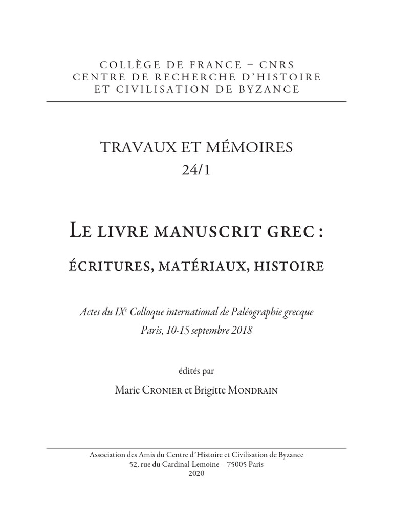 Greek Manuscript Styles and History | PDF | New Testament | Writing