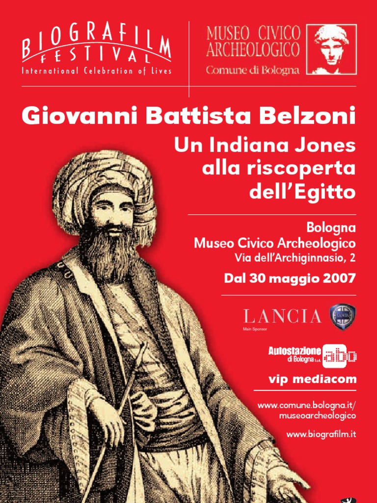 Mostra Museo Archeologico Di Bologna Su Belzoni PDF