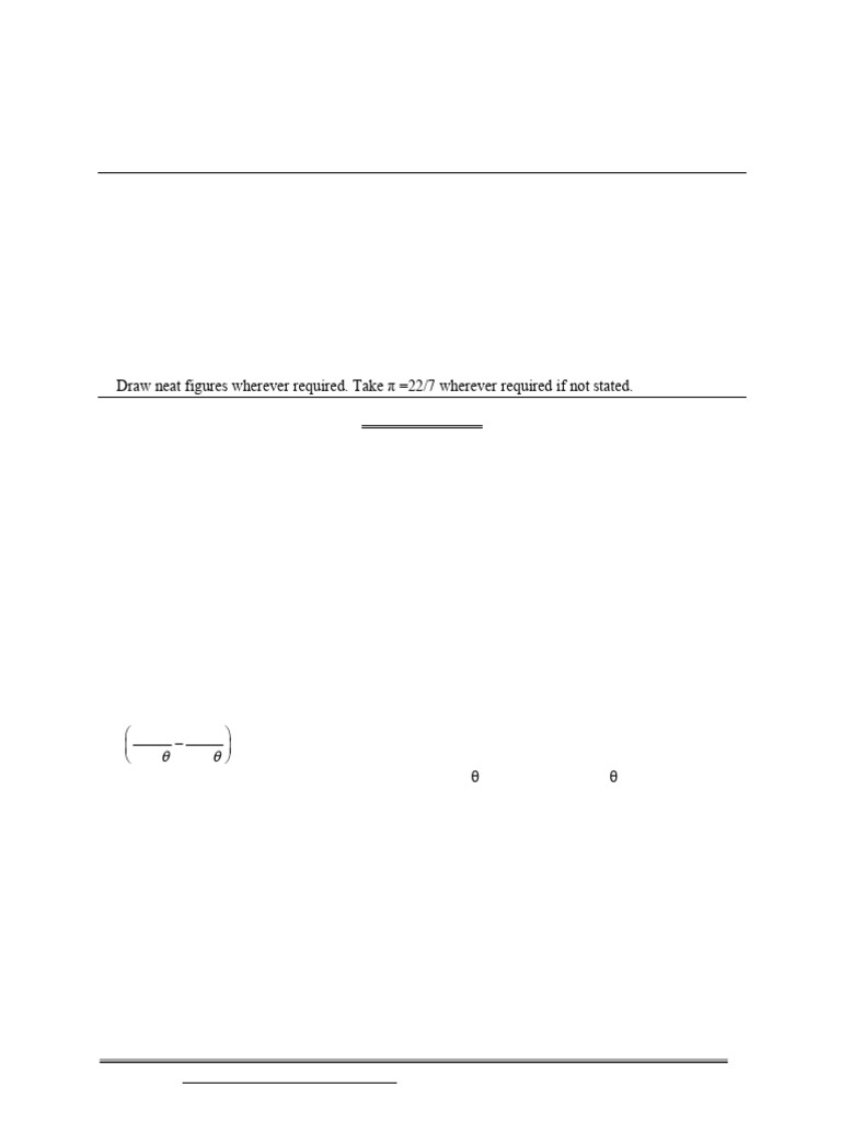 Class X Mathematics Sample Paper 2026 | PDF | Circle | Area