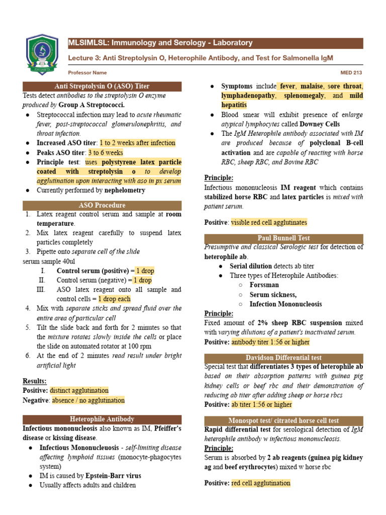 IMLSL-3 | PDF | Serology | Antibody