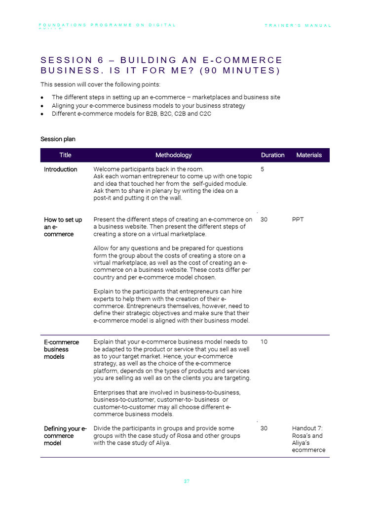 E-Commerce Business Setup Guide | PDF | E Commerce | Information Technology