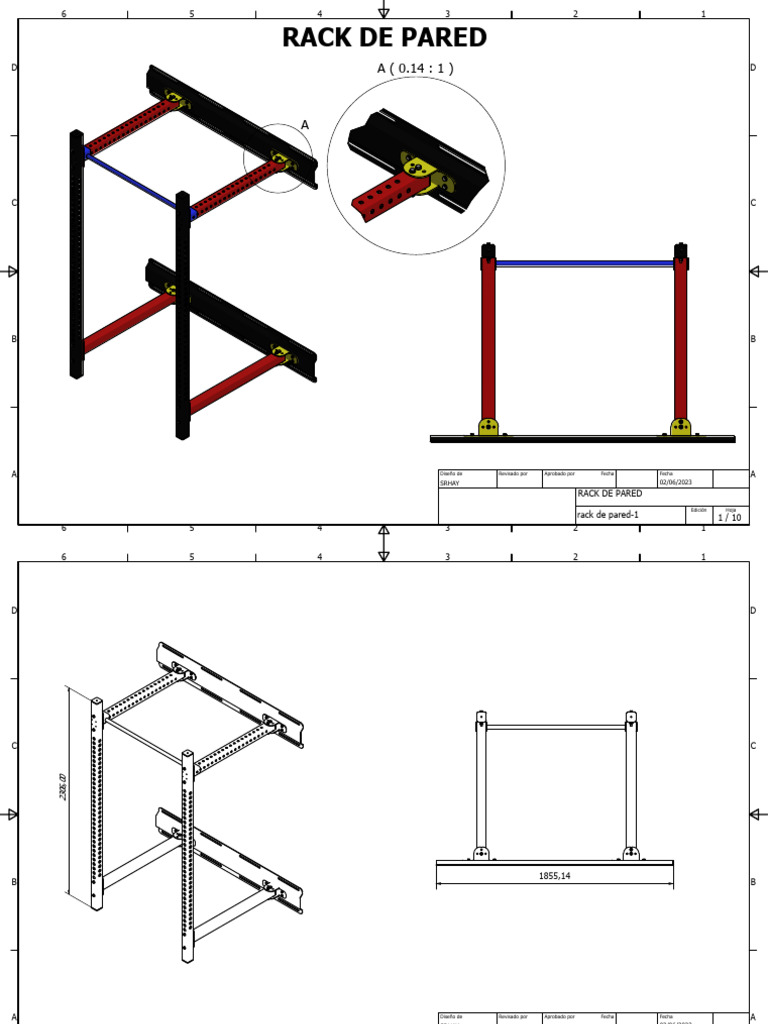 Diseño y Materiales para Rack de Pared | PDF