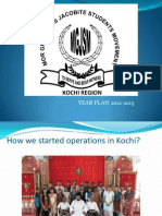 MGJSM Kochi Region Year Plan 2012-2013