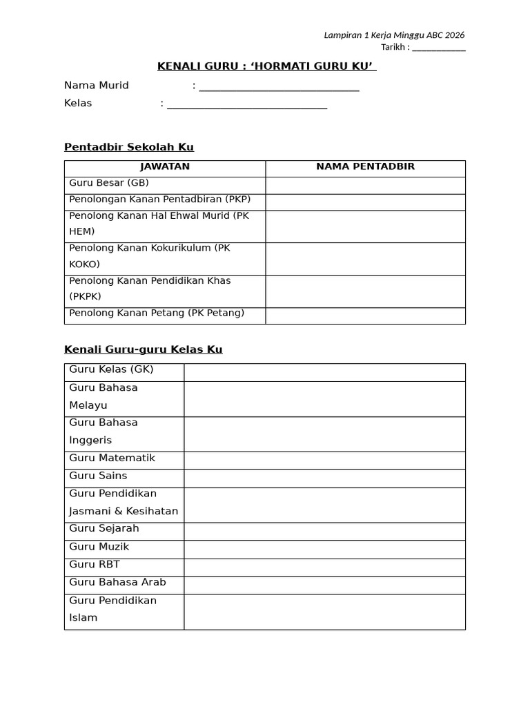 Kenali Guru Ku | PDF