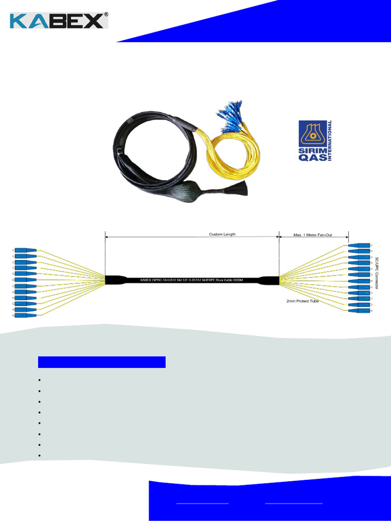 05 PRE-TERMINATED INDOOR RISER CABLE | PDF | Electromagnetic Radiation ...