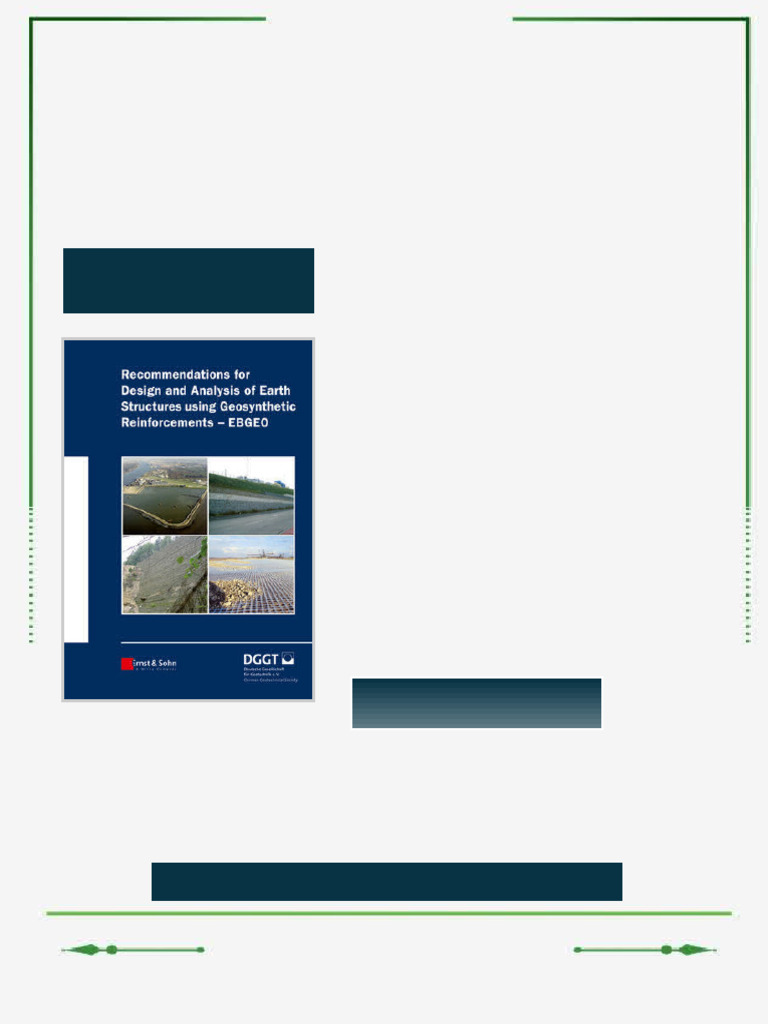 Recommendations for Design and Analysis of Earth Structures using ...