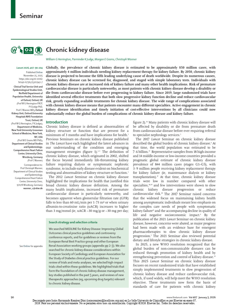 Advances in Chronic Kidney Disease Care | PDF | Chronic Kidney Disease ...