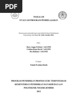 Jurnal pengertian evaluasi pembelajaran pdf