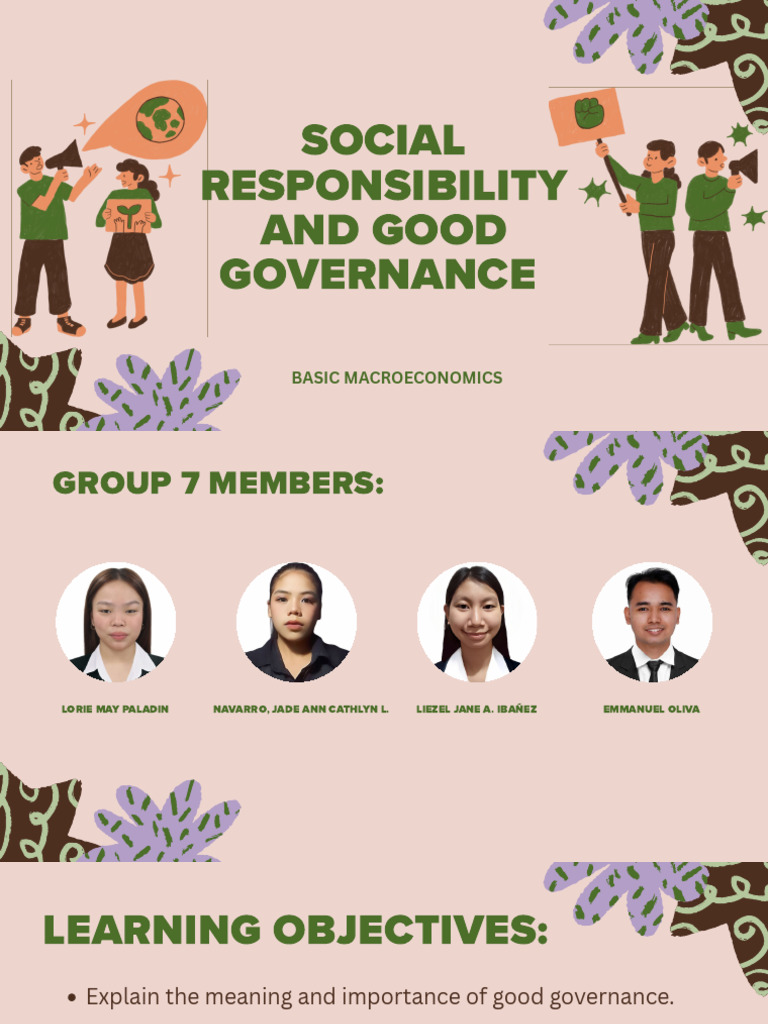 Good Governance and Social Responsibility | PDF | Corporate Social ...
