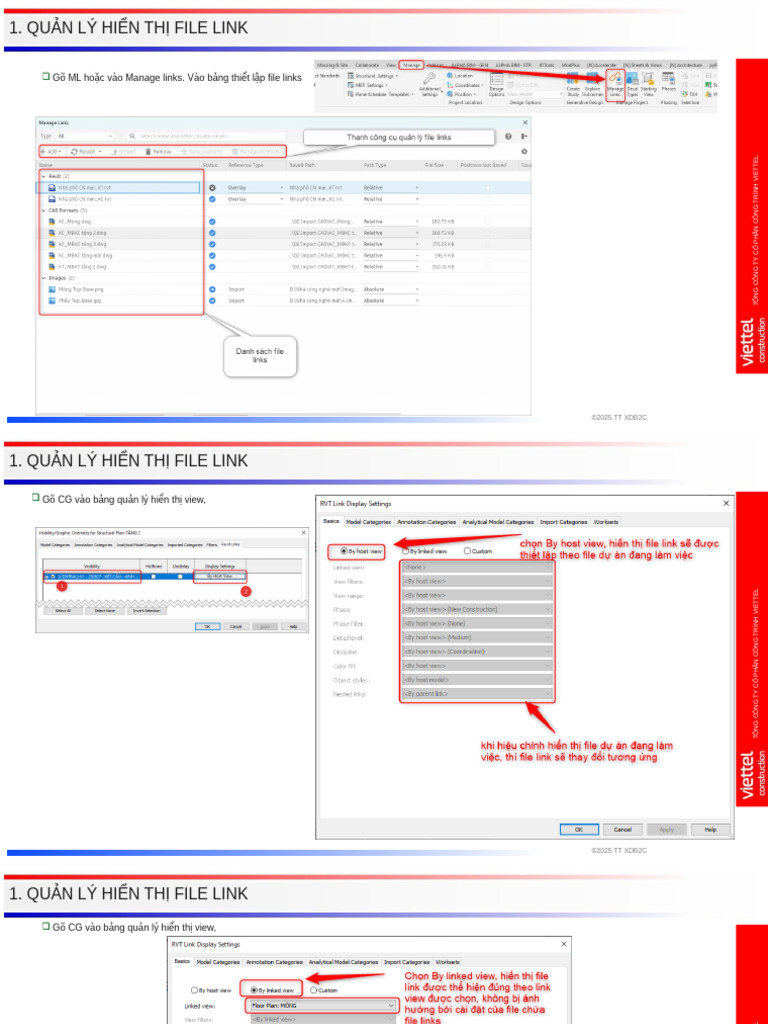 Quản Lý Hiển Thị File Link Revit | PDF