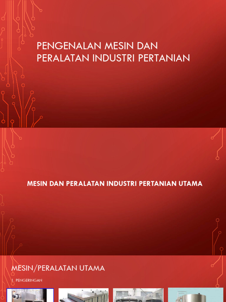 Mesin dan Peralatan Pertanian Modern | PDF