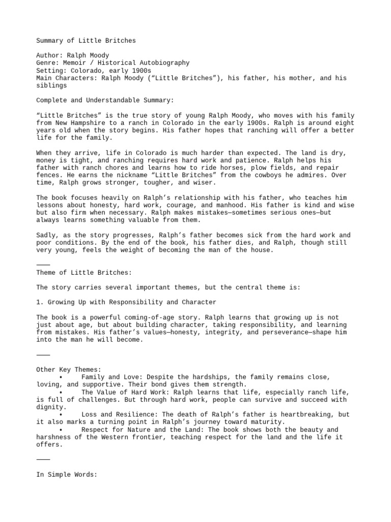 Little Britches PDF