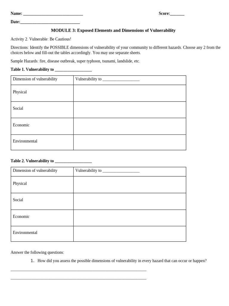 Community Vulnerability Assessment Guide | PDF | Vulnerability | Hazards