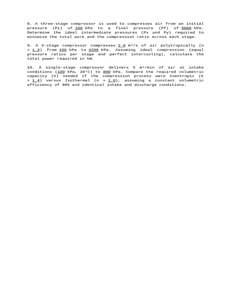 Compressor Design and Efficiency Analysis | PDF