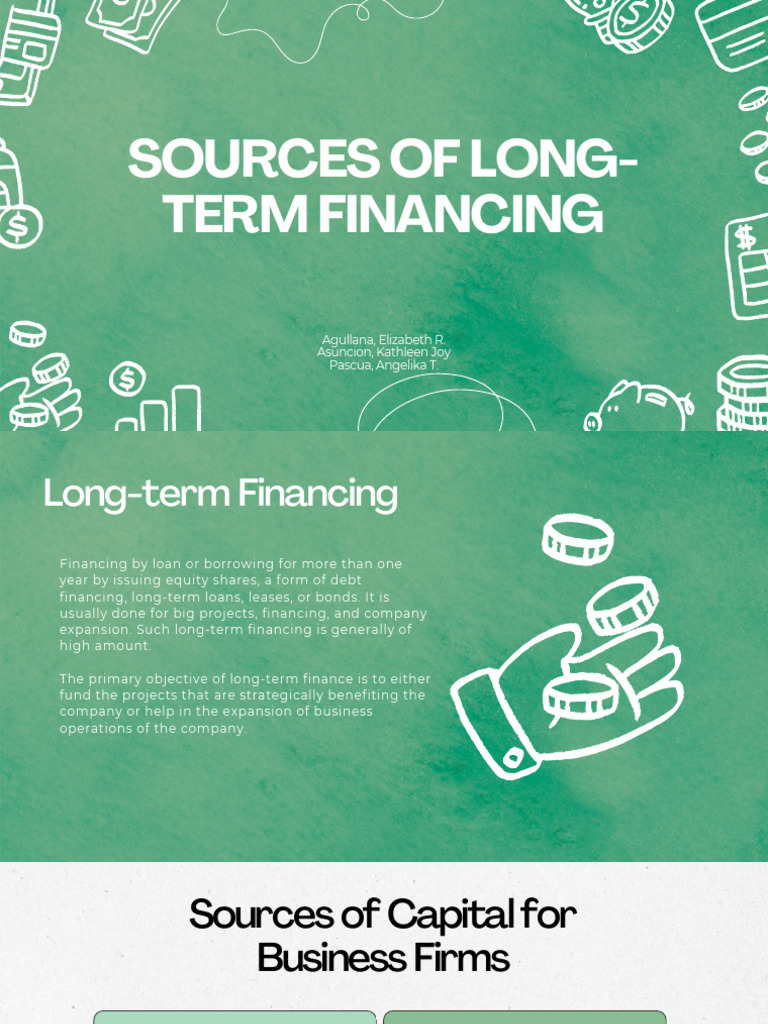 Long-Term Financing Sources Explained | PDF | Bonds (Finance ...