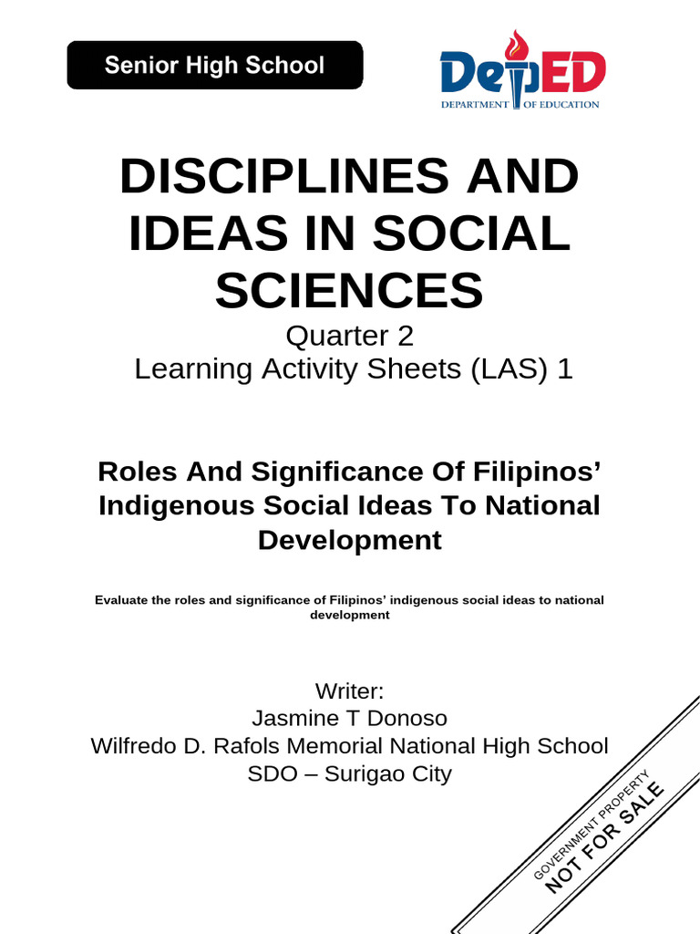 Las Diss 2nd Quarter 2nd Week Evaluated With Suggestions | PDF | Value ...