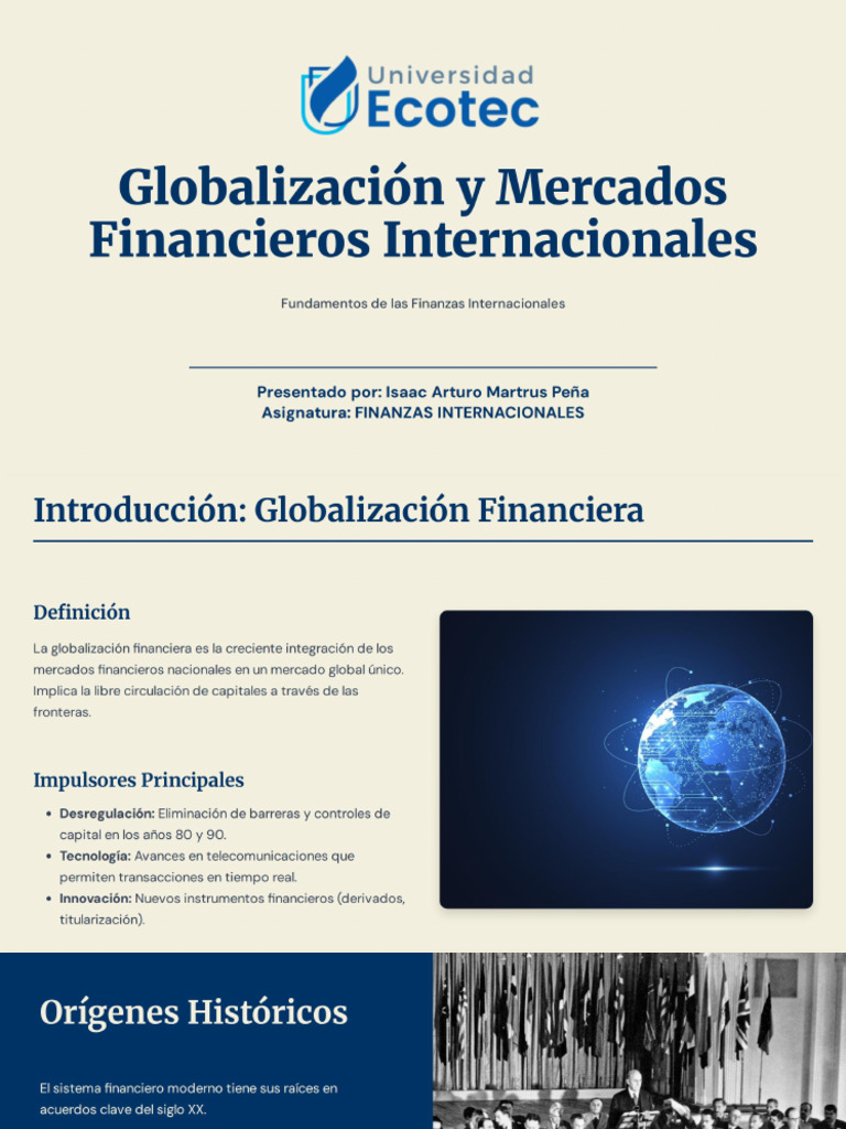 Globalización y Mercados Financieros | PDF