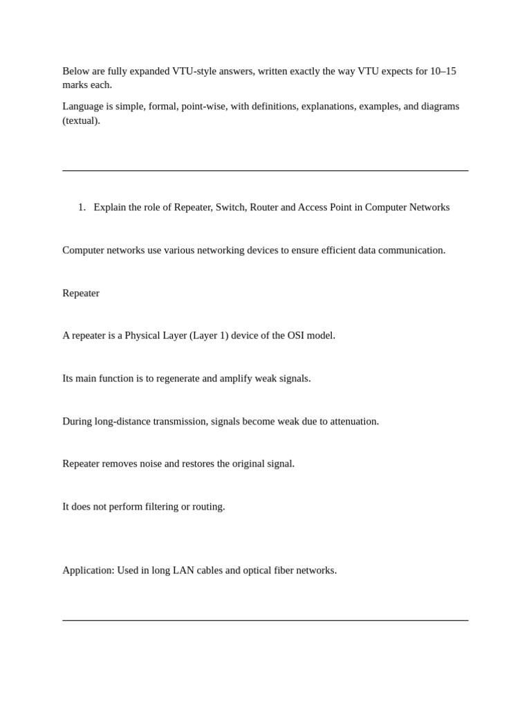 Networking Devices and Software Development Guide | PDF | Computer ...